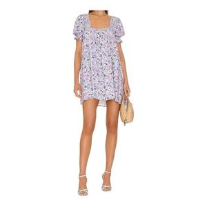 MAJORELLE Floral Purple Dress